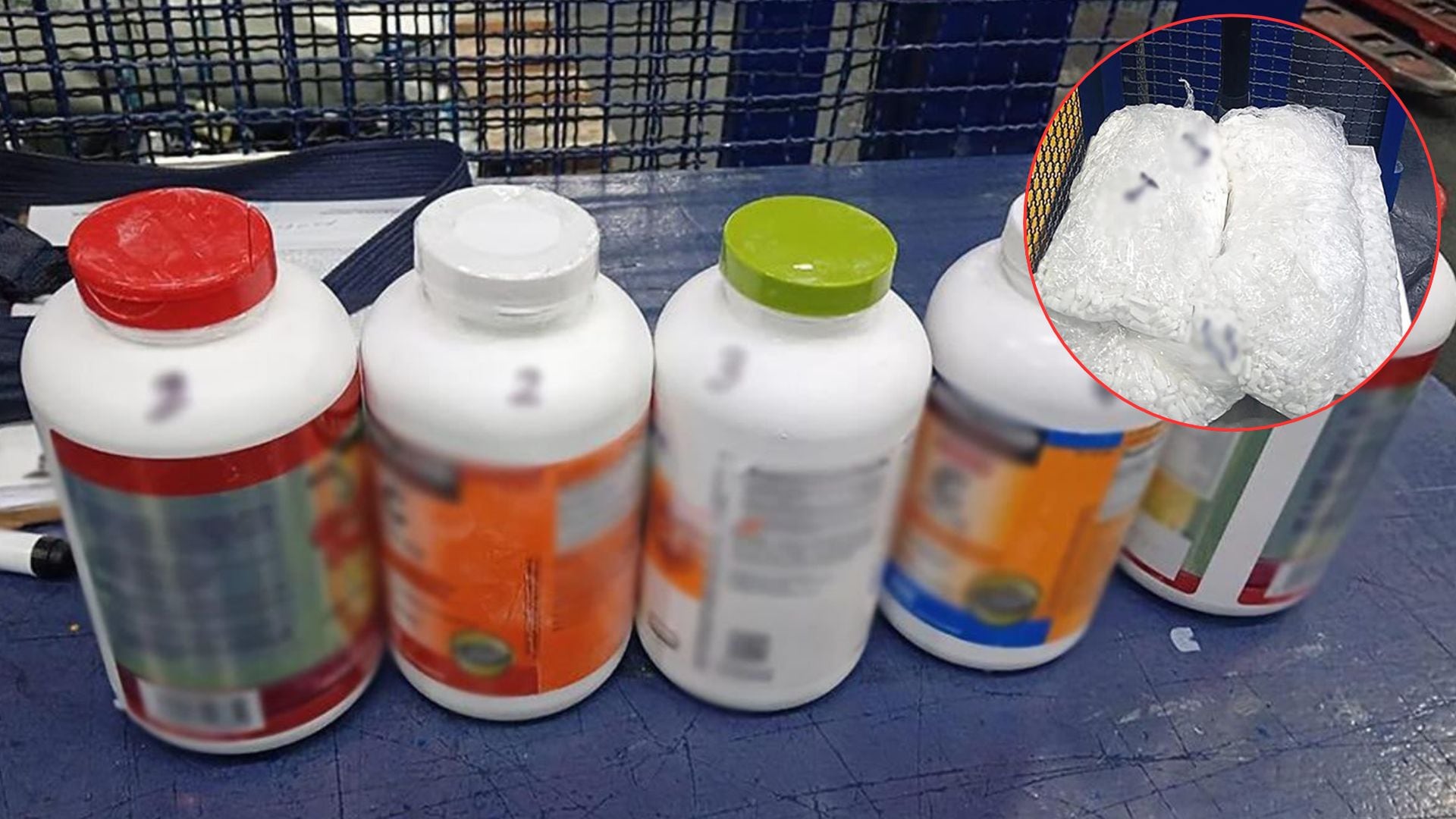 La sustancia fue encontrada en el equipaje de un pasajero procedente de Colombia. Crédito: Gabinete de Seguridad