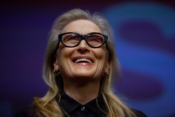 En el anuncio, Meryl Streep