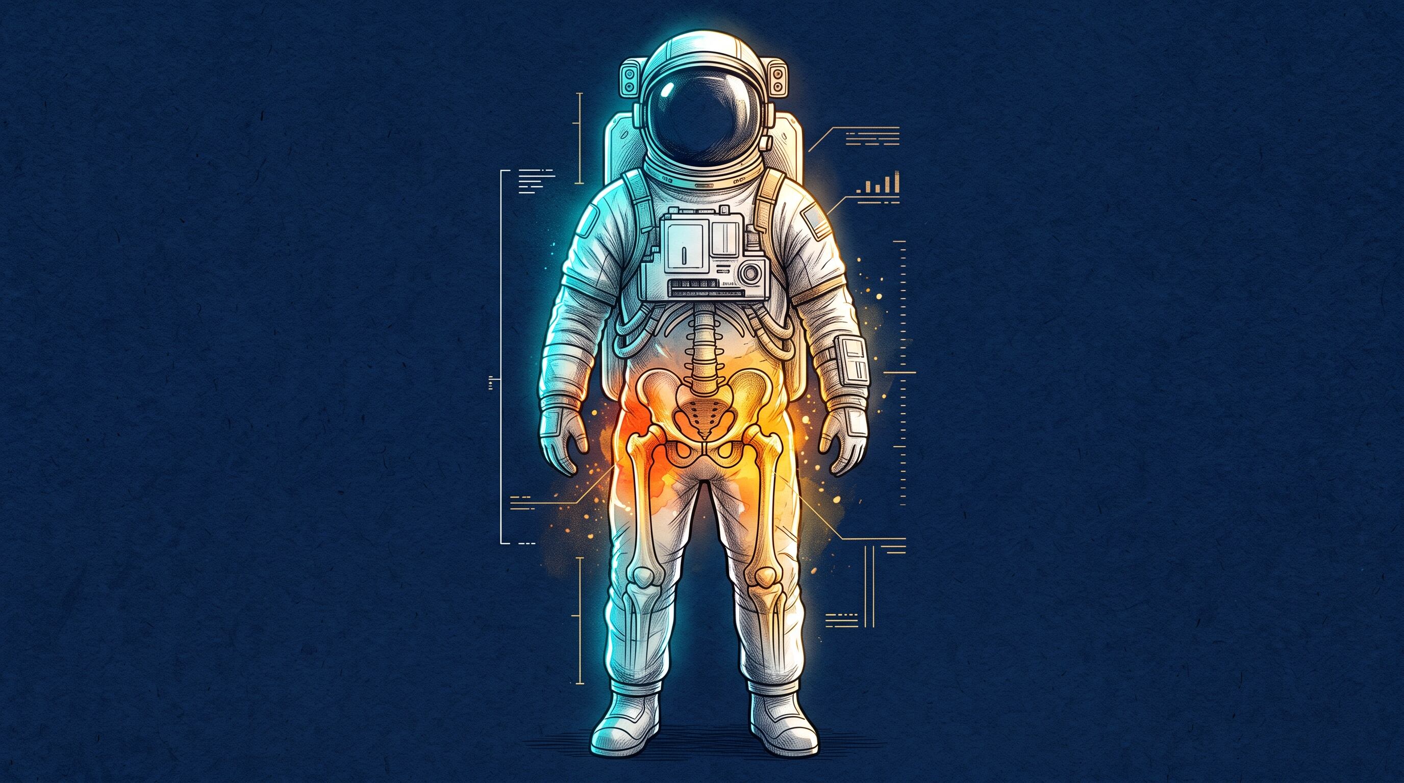 La NASA comenzó a incorporar tomografías computadas cuantitativas para evaluar la estructura interna del hueso antes y después de cada misión. (Imagen Ilustrativa Infobae)