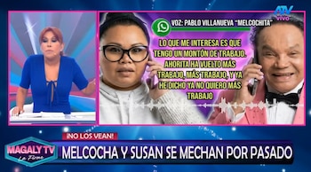 Susan Villanueva revela audios de Melcochita tras denunciar abusos en su infancia: “Para mí es una burla”. Captura: Magaly TV La Firme.