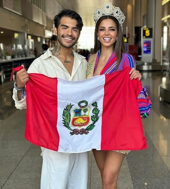 Carlo Checa es parte de la organización del Miss Grand International y tuvo un incómodo momento con Luciana Fuster.