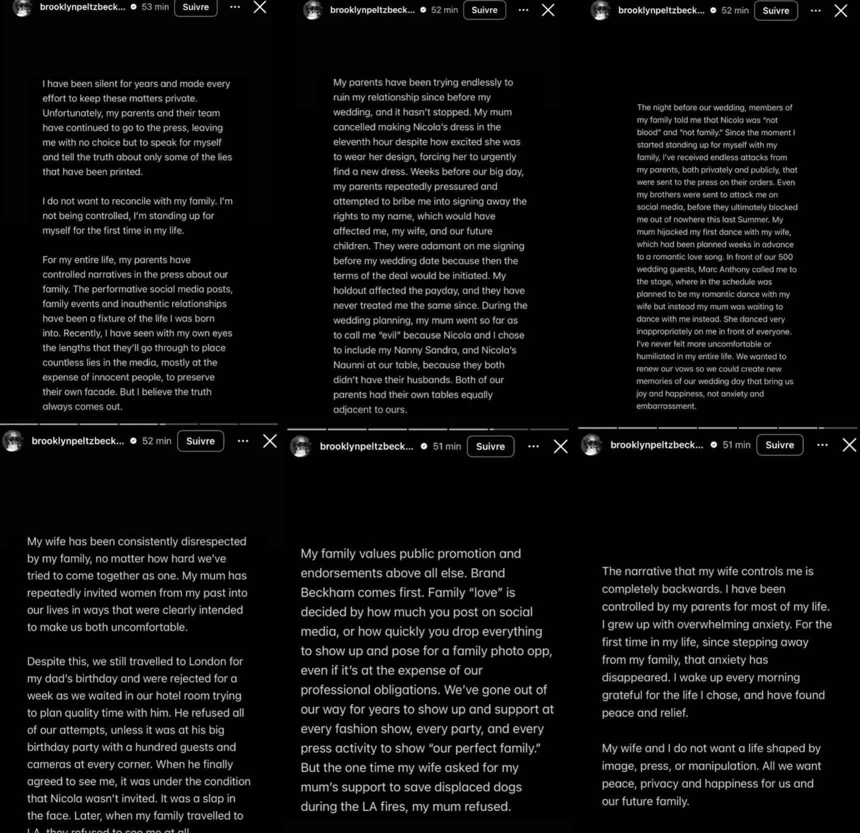 A través de su cuenta oficial de Instagram, Brooklyn Beckham se pronunció por primera vez acerca del distanciamiento con sus padres(Créditos: Instagram/Brooklyn Beckham)