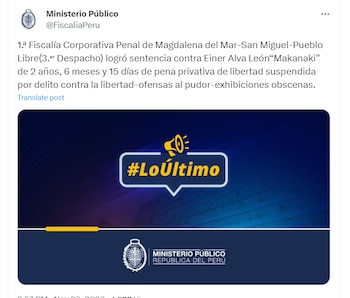 Comunicado del Ministerio Público
