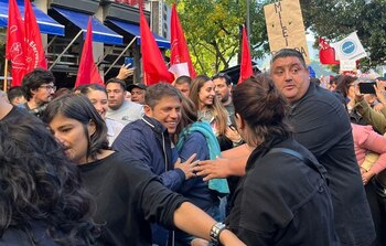 Axel Kicillof en la marcha