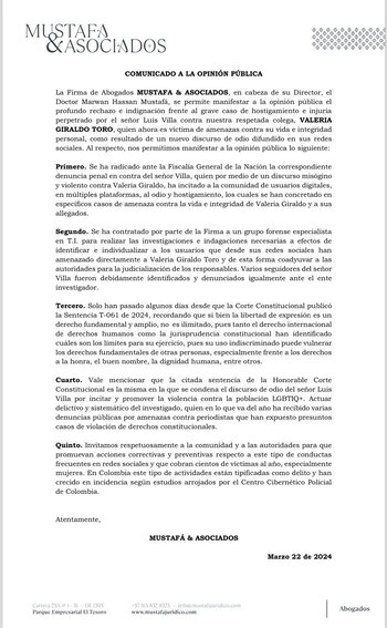 Mustafa y Asociados, firma de