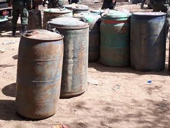 Las peligrosas sustancias están almacenadas