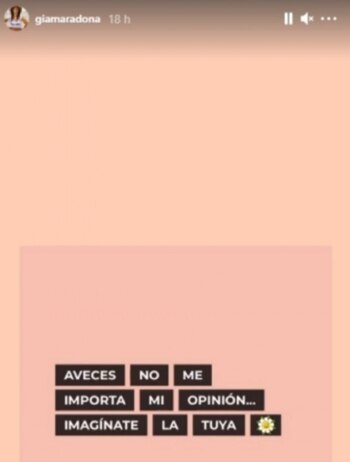 La palabra de Gianinna Maradona
