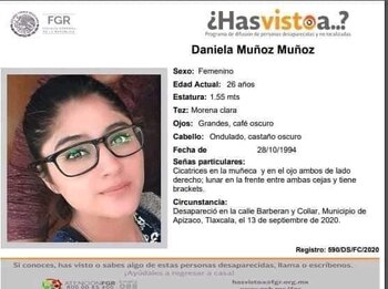 La joven de 25 años