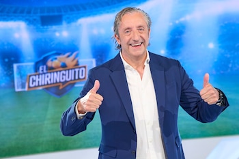 Josep Pedrerol en la presentación de 'El Chiringuito'. (Mediaset)