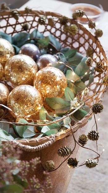 Bolas brillantes o velas de