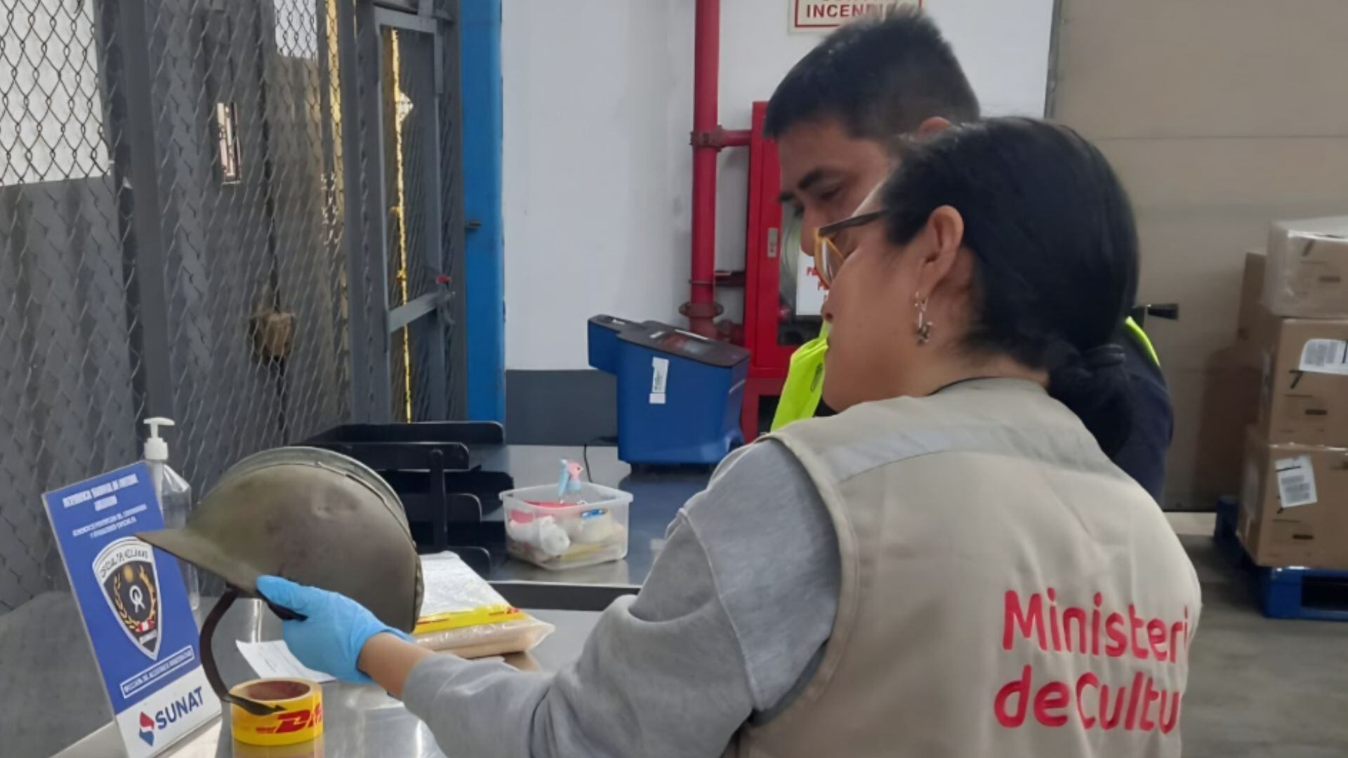 Perú logró recuperar un casco del conflicto con Ecuador de 1941. Foto: Ministerio de Cultura