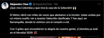 El alcalde de Barranquilla, Alejandro