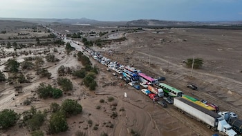 Un huaico paraliza la Panamericana