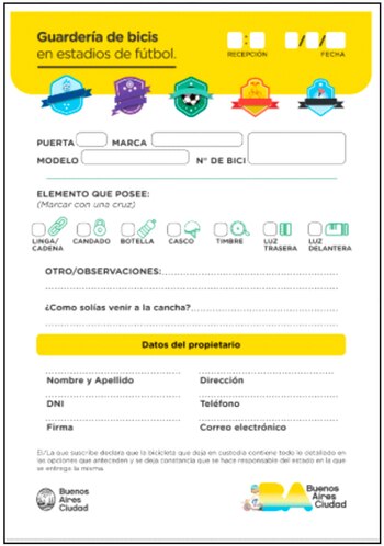 La ficha que habrá que