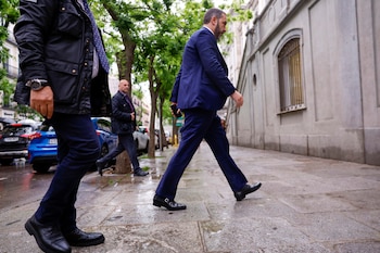 El empresario Víctor de Aldama a su llegada al Tribunal Supremo (EFE/Javier Lizón)