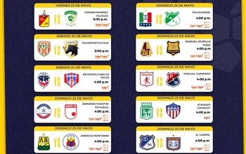 Esta es la programación de