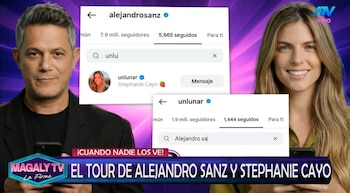 Alejandro Sanz y Stephanie Cayo: