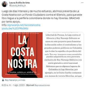 Ardila sobre la preventa de