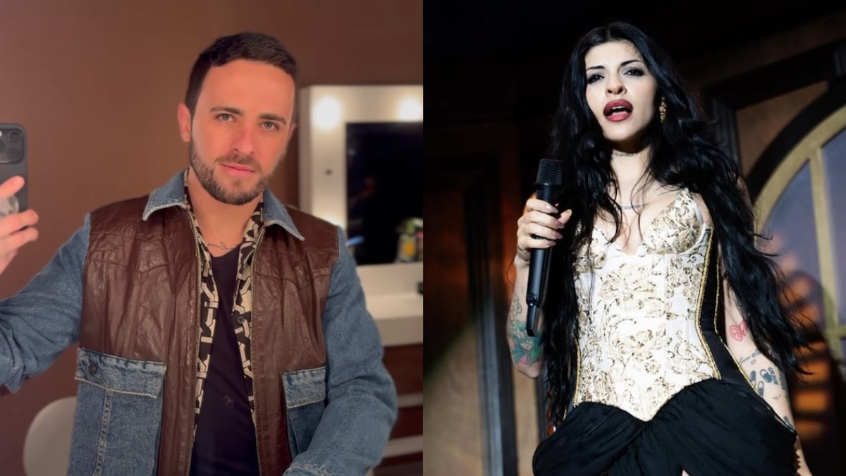 Martín Ricca, actor, en estudio de televisión