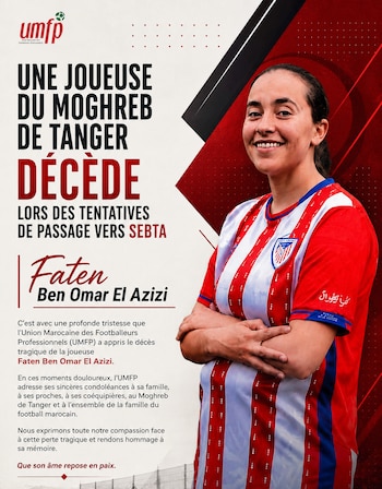 La futbolista marroquí que murió nadando a Ceuta