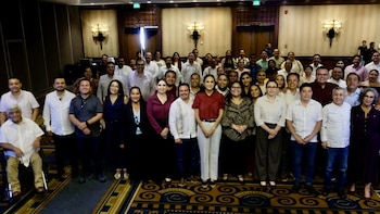 Ariadna Montiel reuniu-se com aqueles que emergem como candidatos a governador de Guerrero. (Foto: X/@A_MontielR)