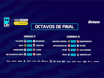 cronograma octavos de final torneo apertura