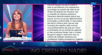 Magaly Medina descubre vínculo entre amenaza que recibió y mensaje enviado a Engerberth Tapia: “El lenguaje es muy parecido”. Captura: Magaly TV La Firme.