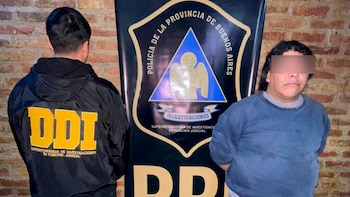 El acusado tras ser detenido