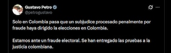 Gustavo Petro - crédito @petrogustavo/X