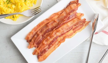 El tocino crujiente es un