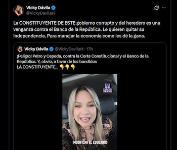 Vicky Dávila señaló que