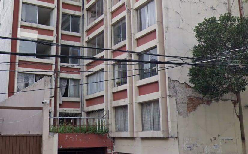 El conjunto habitacional de Aguascalientes 12, en la colonia Roma Sur, alcaldía Cuauhtémoc, es el caso más grave que persiste sin resolución.. Crédito: Especial
