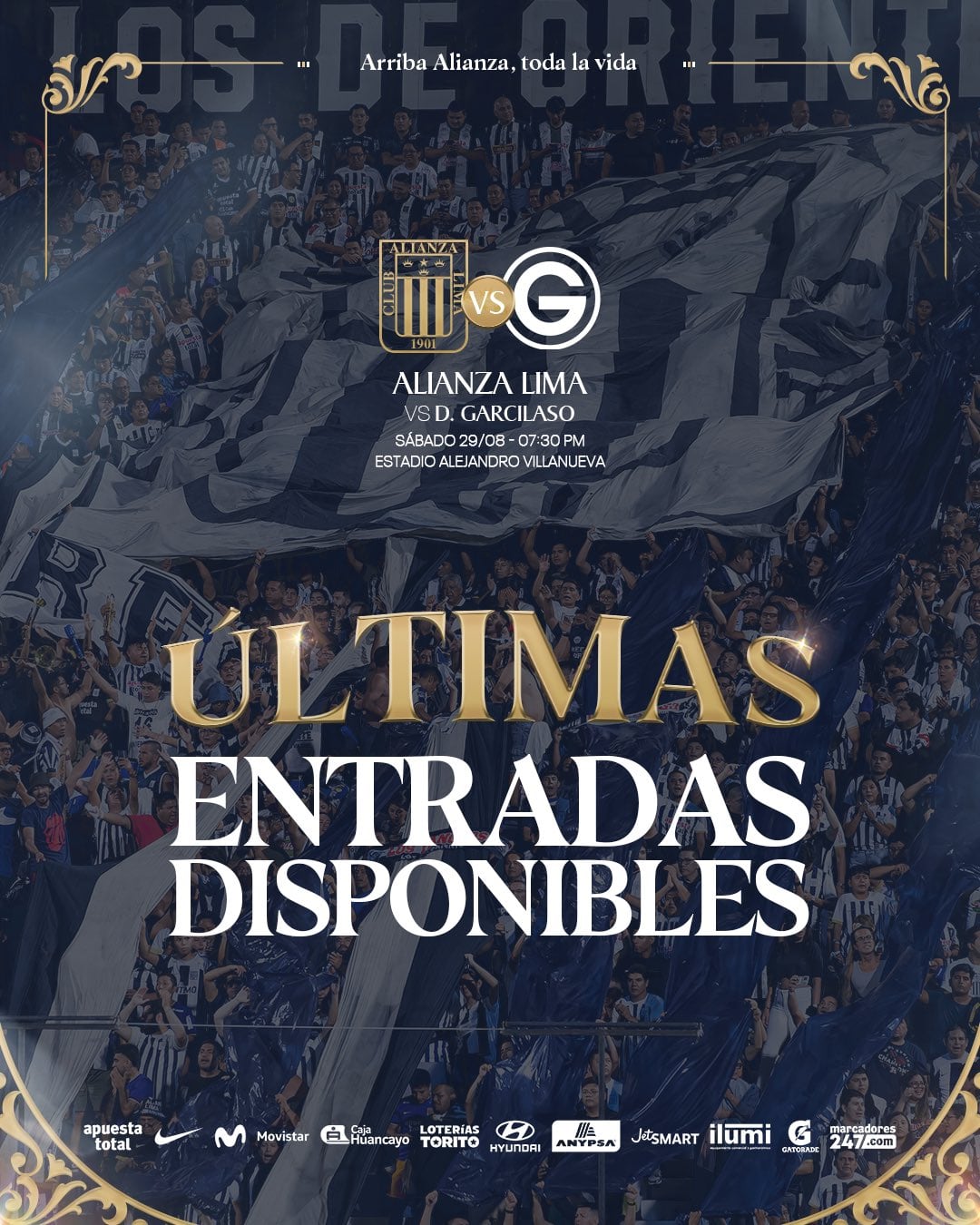Alianza Lima informó que aún quedan entradas disponibles para su juego ante Deportivo Garcilaso en Matute.