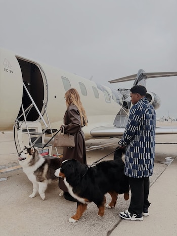 El vuelo privado que tomaron