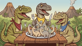Un estudio reveló por qué las crías de los dinosaurios gigantes eran el alimento principal de los grandes depredadores