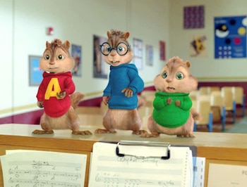 Os últimos quatro filmes de ‘Alvin e os Esquilos’ arrecadaram US$ 1,5 bilhão. (Fotografado)