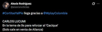 Carlos Lucumí, figura de Alianza
