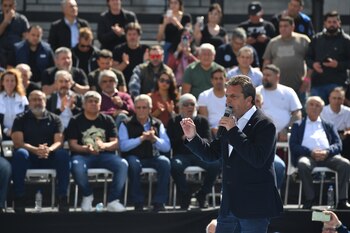 Sergio Massa, en el acto