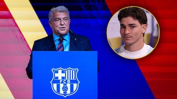El presidente de Barcelona dio detalles de la negociación por Julián Álvarez con Atlético Madrid: “La oferta es firme”