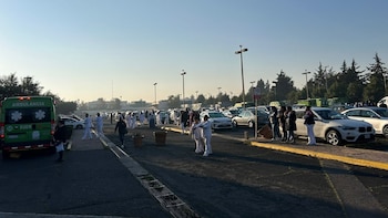 Después del sismo, autoridades del