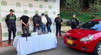 Estos fueron los dos hombres y dos mujeres que cayeron por el delito de hurto - crédito Secretaría de Seguridad