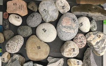 Científicos hallan rocas transportadas por