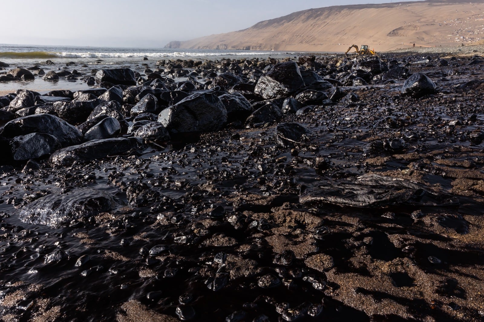 Las consecuencias del derrame de petróleo en el mar de Ventanilla. (Foto: SPDA)