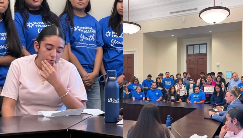 La mesa redonda con el Caucus Hispano del Congreso incluyó el reclamo por el fin de las detenciones y deportaciones de personas con TPS y una vía hacia la residencia permanente. (Cortesía: TPS Alliance)