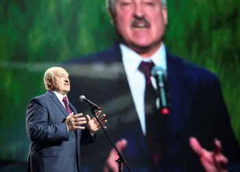 Alexander Lukashenko durante un evento
