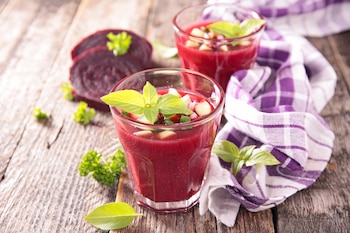 Receta de gazpacho de remolacha