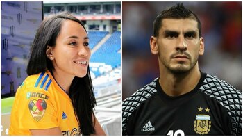 Nahuel Guzmán y Liliana Mercado: