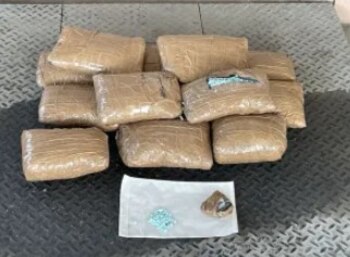 Droga decomisada en la frontera