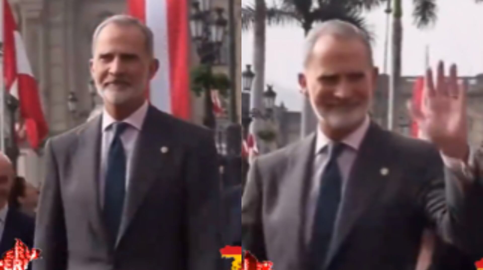 Una niña saludó espontáneamente al rey Felipe VI en Perú y generó sonrisas