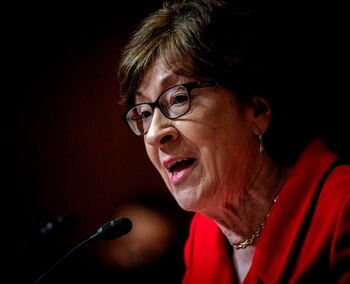 La senadora Susan Collins. EFE/EPA/Bill